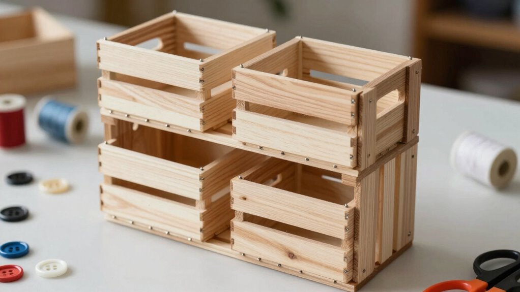 vintage craft storage solution