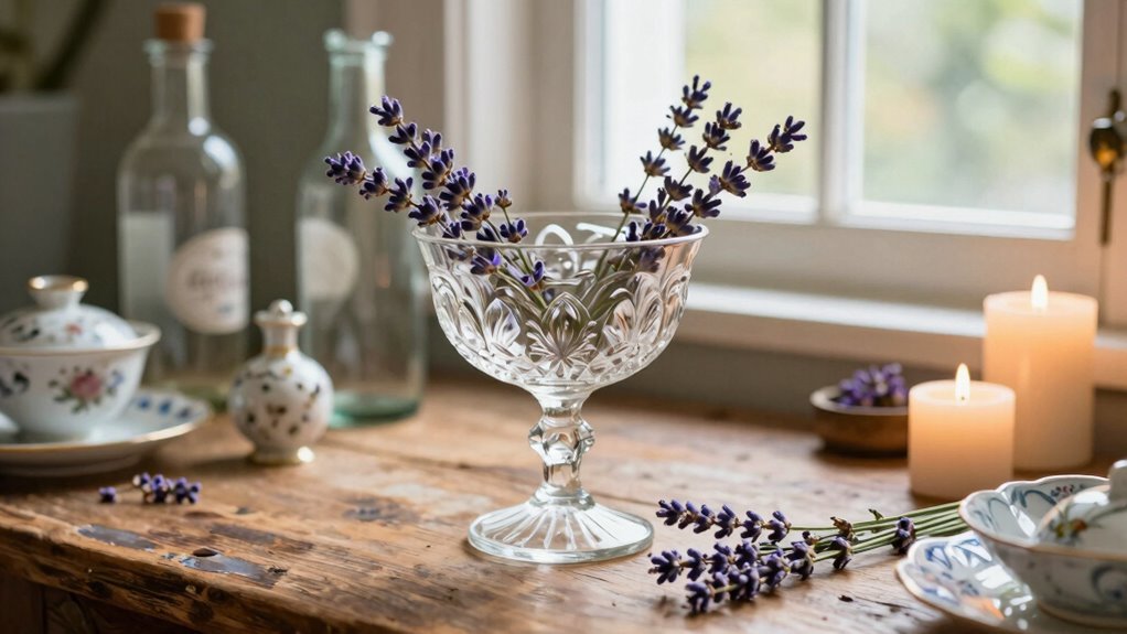 vintage glassware centerpiece inspiration
