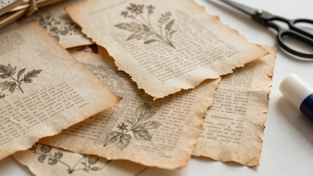 vintage paper gift wrapping