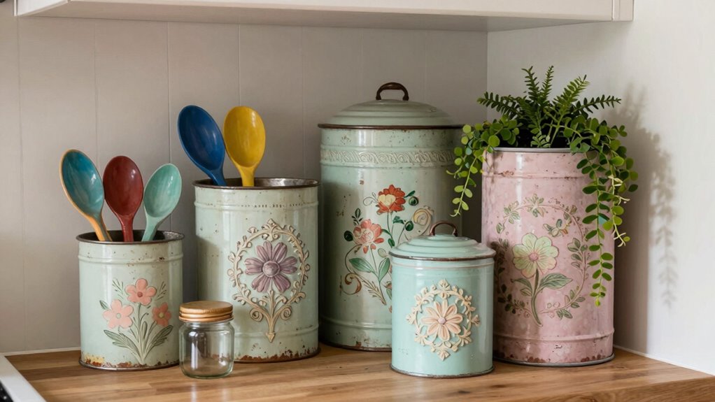 vintage tins for organization