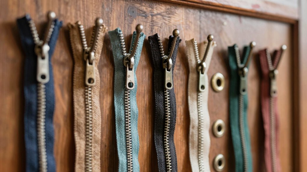 vintage zipper wall decor