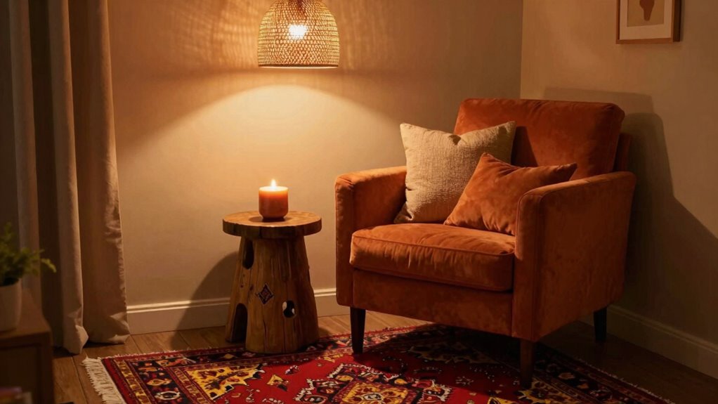 warm colors enhance intimacy