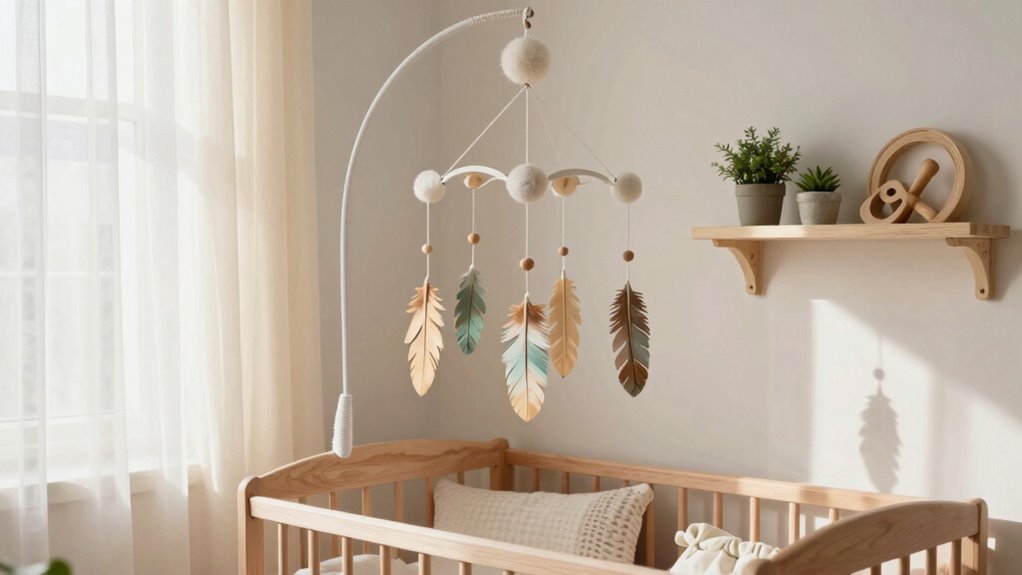 wooden accents create calm