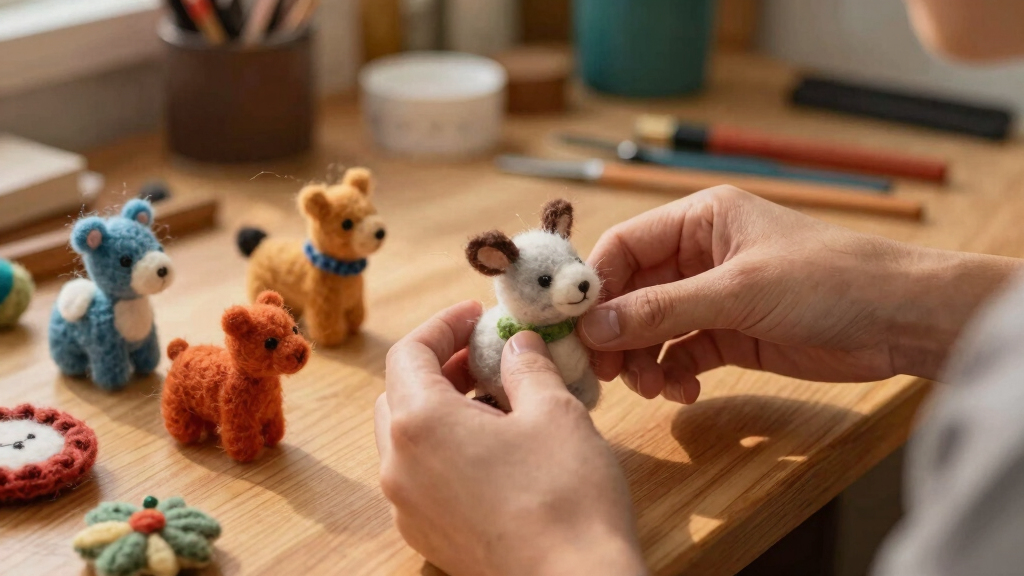 Animals and Ornament Emerge from Felted Wool in Holly Guertin’s Textiles