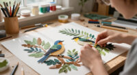 Lifelike Birds Emerge From Foliage In Painted Paper Reliefs By The Paper Ark