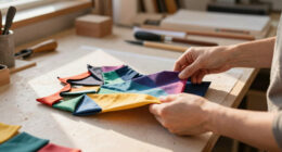 Vibrant Folded Canvases Form Garment-Like Sculptures by Susan Maddux
