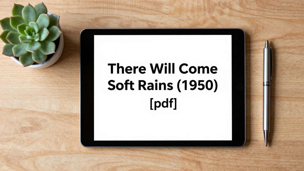 There Will Come Soft Rains (1950) [Pdf]