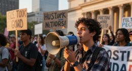 Duo Calls To Oust Leon Black In Protest Outside MoMA