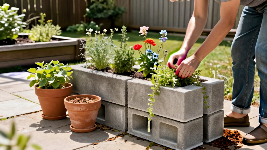 16 Ways To Transform Concrete Blocks Into Home & Garden Treasures
