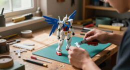 Bandai Hobby 5.5" HGAC Wing Gundam Zero 1/144 Scale Model Kit (#174) $15