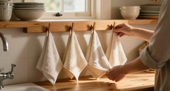 Build A Peg Rail That Lets Dish Towels Dry Separately