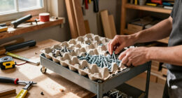 Ditch Bins: The Smarter Way To Organize A Storage Cart Using Empty Egg Cartons