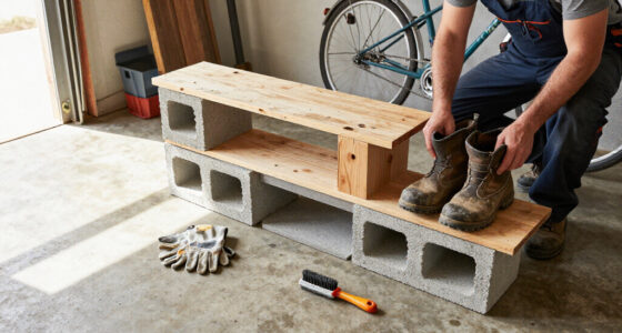 Ditch Metal Racks: Turn Concrete Blocks Into A Durable Shoe Storage Solution