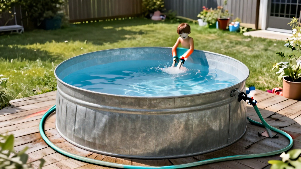DIYer Uses A Clever Tractor Supply Find To Build A Durable Swimming Pool