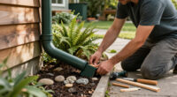 DIYers Hide Unsightly Downspouts With A Smart Design