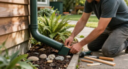 DIYers Hide Unsightly Downspouts With A Smart Design