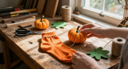 Don't Toss Your Old Socks: Use Them To Make Cute Pumpkins With This Easy DIY