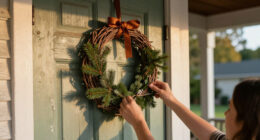 Forget Pricey Wreaths: Decorate Your Door With A Cheaper DIY That Adds A Rustic Touch