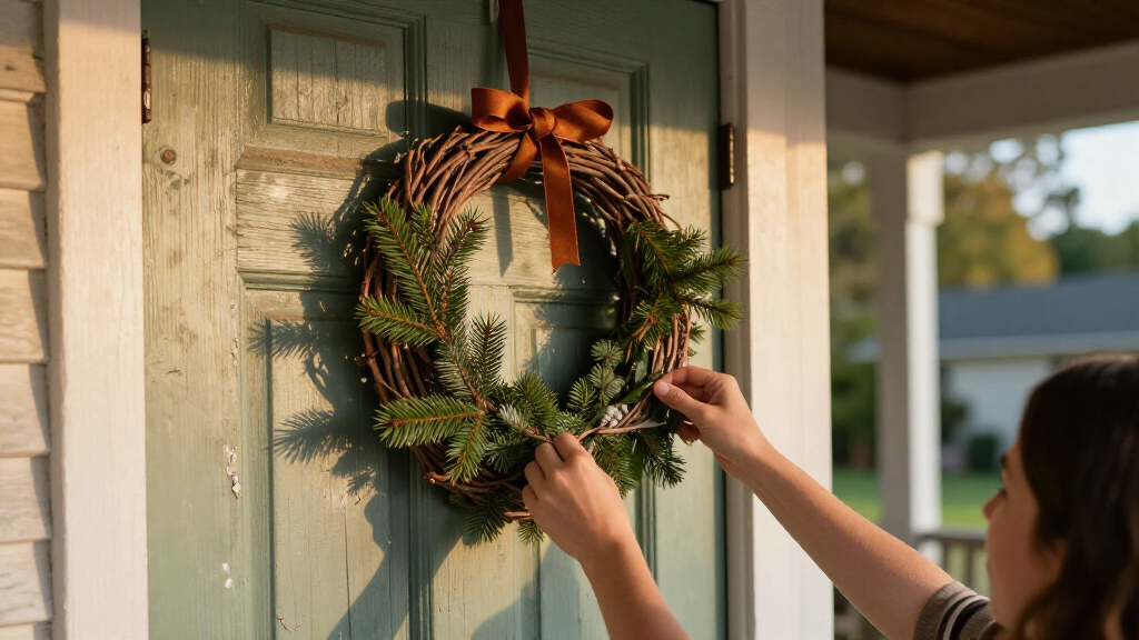 Forget Pricey Wreaths: Decorate Your Door With A Cheaper DIY That Adds A Rustic Touch