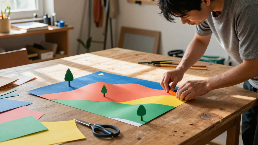 Jae Ko Transforms Everyday Paper Into Colorful Sculptural Landscapes