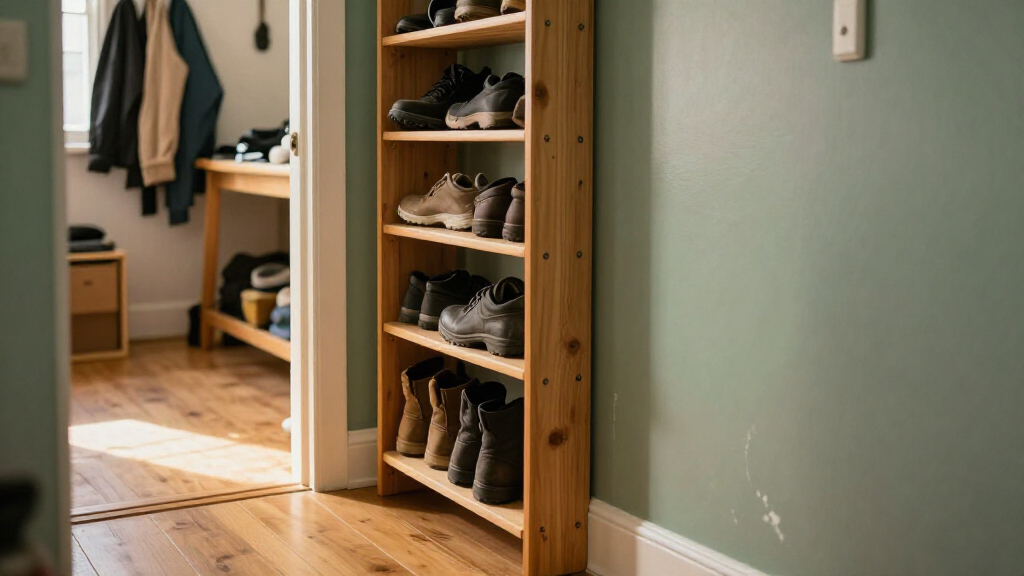 Not A Traditional Shoe Rack: Save Space With A Vertical Alternative