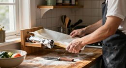 Not Drawers Or Caddies: The Thrifted Item That Keeps Parchment Paper & Tinfoil Organized
