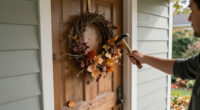 Not Pumpkins Or Blowups: A Charming Way To Decorate Your Front Door For Fall