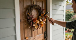 Not Pumpkins Or Blowups: A Charming Way To Decorate Your Front Door For Fall