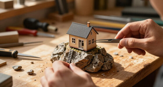 Precarious Dwellings Perch Atop Rocks In Simon Laveuve’s 1/35-Scale Miniatures