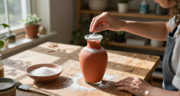 She Upcycles An Old Vase Into A Beautiful Home Decor Piece Using Epsom Salt