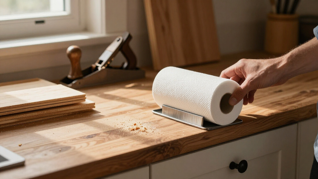 Skip Metal Paper Towel Holders: Keep Them Off Your Counter With An Easy-Tear Alternative