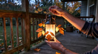 Transform Ordinary Pendant Lights Into Magical Fall Lanterns With An Impressive DIY