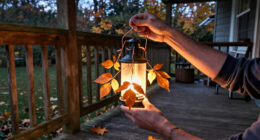 Transform Ordinary Pendant Lights Into Magical Fall Lanterns With An Impressive DIY