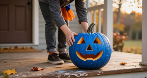 What Does A Blue Pumpkin On Someone's Porch Mean?